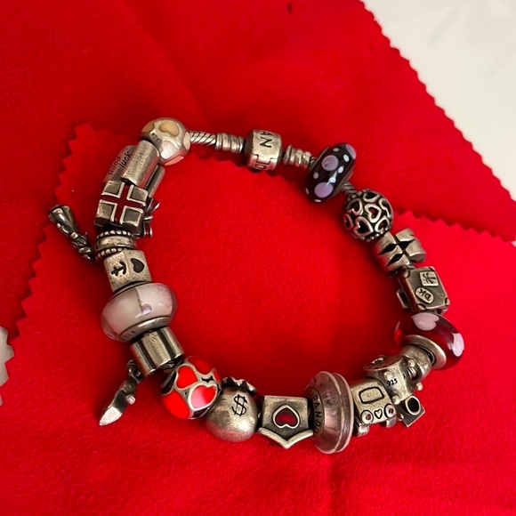 ORIGINAL FULL PANDORA bracelet w charms included - Picture 12 of 12